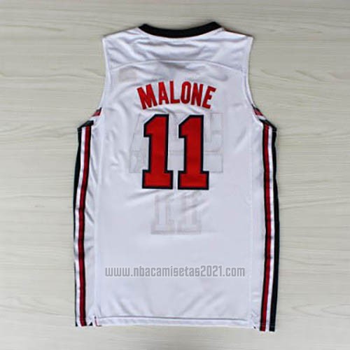 Camiseta USA 1992 Karl Malone #11 Blanco